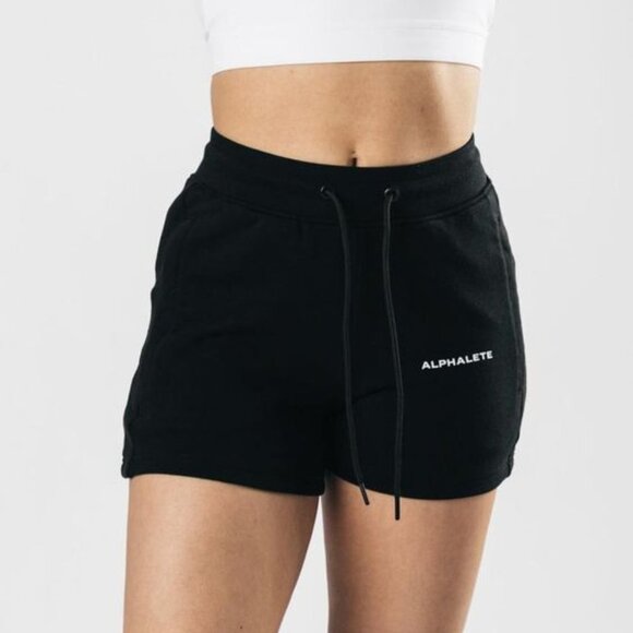 NEW Alphalete Essential Core Athletic Shorts Black - Picture 1 of 9
